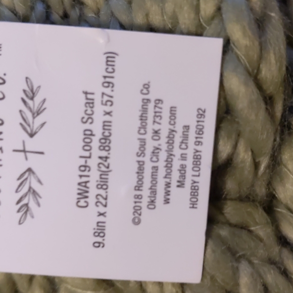 rooted soul loop scarf. Mix or match - Picture 7 of 7